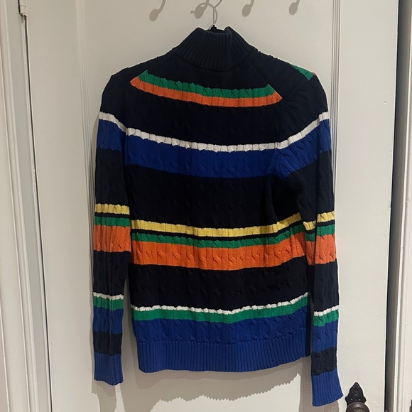 Polo by Ralph Lauren Kids Multicolor Striped Quarter Zip - Picture 2 of 2